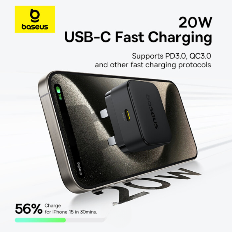 Baseus Palm 20W PD Type-C Fast Charging Wall Charger