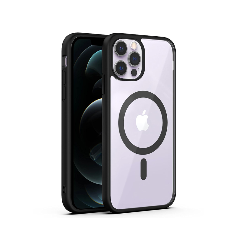 Shockproof Acrylic Magnetic Clear Phone Case For iPhone