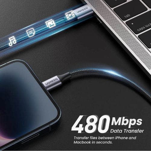 UGREEN 3A 1m Type-C to Lightning MFi Certified Cable