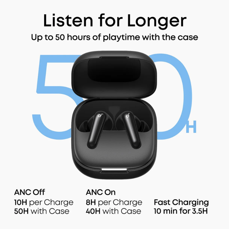 Anker Soundcore R60i NC – True Wireless Earbuds (Black & White)
