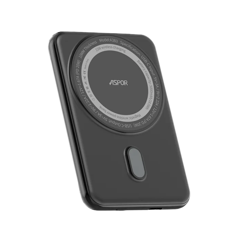 A385 10000mAh Magnetic Wireless Power Bank | 20W Fast Charge